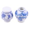 1/12 Dollhouse Miniature Blue And White Porcelain Vase Accessories Toy