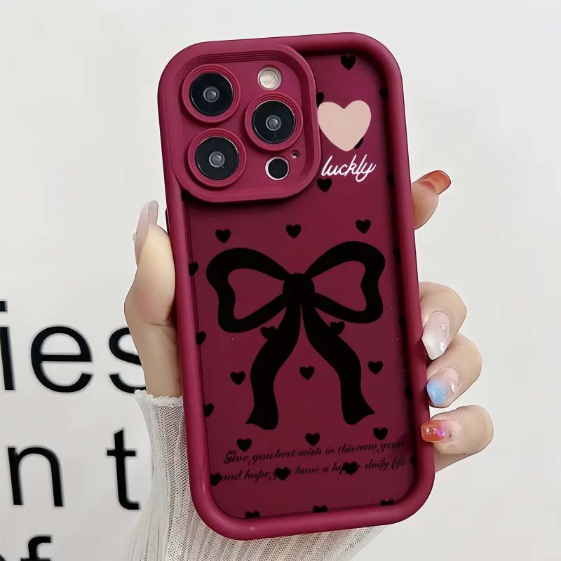 Case for Xiaomi POCO X7 X6 Pro X5 M7 M6 F5 F7 Mi 15 Ultra 14T Pro 14 13T 12 13 11 Lite 5G NE 12T Love Bowknot Silicone Cover