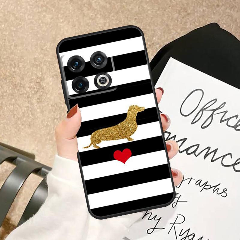 

Cute Dachshund Dog Case For OnePlus 15R 15 13 13R 13T 12 12R 10T 11 10 Pro Nord 5 CE 2 3 4 Lite N20 N30 Cover OnePlus Nord CE 2