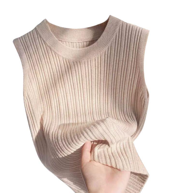 Women's O-Neck Vest Casual Sleeveless Tank Top