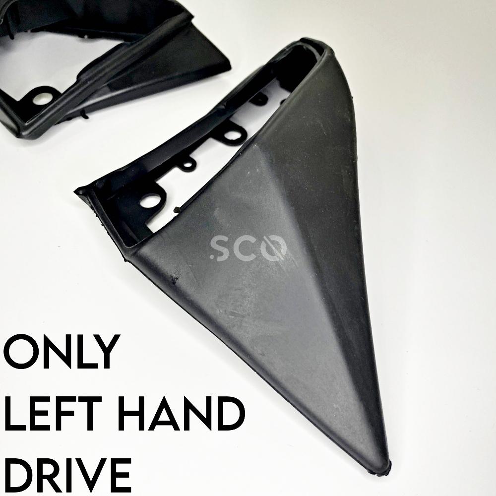 Sada pryžového těsnění zrcátka pro W124 pro W201 pro C124 pro S124 Levá pravá sada Gumy bočních zrcátek Černá LHD A1248107716