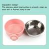 3 Colors Cat Dog Food Dispenser 2-in-1 Pet Feeding Tool Portable Pet Cage Bowl  Cat