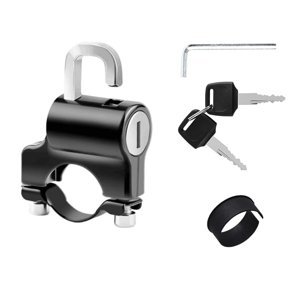 

Держатель для шлема, Замок для шлема, Держатель для шлема, Мотоцикл, Совместим с рулями 0,9 - 0,9 дюйма (22 - 24 мм), черный чёрный