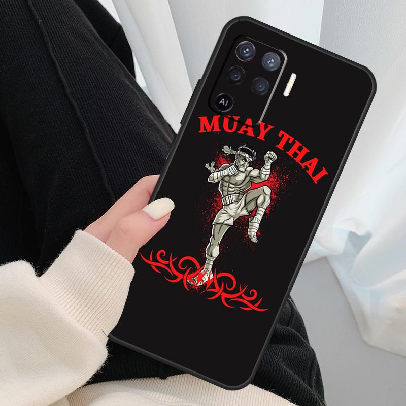 Muay Thai Fight Boxing Case For Oppo A54 A74 A94 A18 A57 A17 A77 A38 A58 A78 A98 A80 A60 A40 A96 A76 A16 A15 A5 Pro