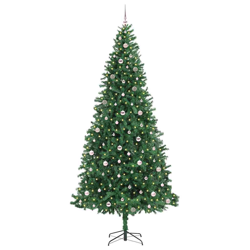 Artificial Christmas Tree with 300 LEDs and Stand Green 300 Cm