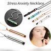 Stress Anxiety Necklace Mindfulness Breathing Tool Natural Calming Relief Chain Breathlace Necklace Quit Smoking Anxiety ReliefGood Product