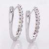 BELLA BOX Chic U Hoop Earrings with CZ Stone for Women Simple Stylish Design 2021 Trend Female Earrings Statement Jewelry