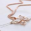 Fashion Women Butterfly Pendant Necklace Stylish Sweater Temperament Necklace