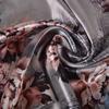 [BYSIFA] Grey Pink Peony Women Satin Long Silk Scarf Shawl Chinese Style Scarves Printed Fall Winter Female Head Scarf 160*70cm