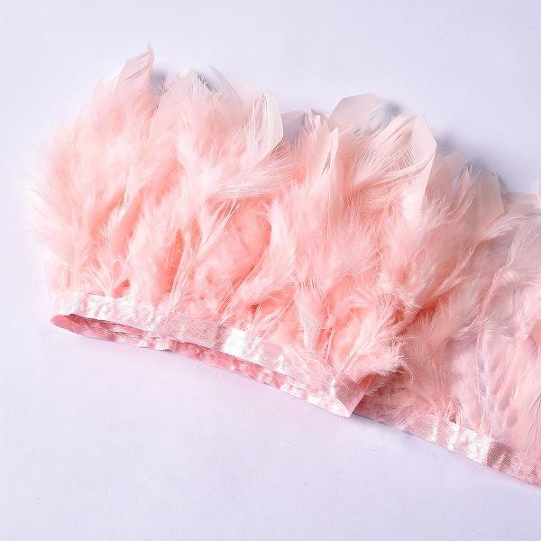 High-Quality Turkey Feather Edging, Colored Feathers, Fire Feather Edging For Weddings