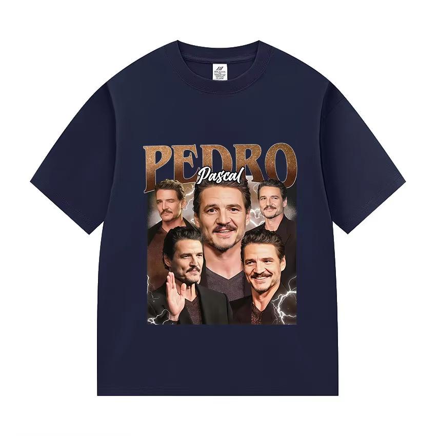 2026 Pedro Pascal Classic Actor Merch T Shirts Unisexs Women Fashion Oversized Summer Tshirt Casual Cotton Short Sleeve Shirts