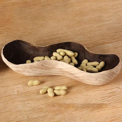 Künstlerische Erdnussform Obstschale Kreativer Couchtisch Snacks Snacks Trockenfrüchte Schale Modellraum Ausstellungsraum Tablett Weiche Dekoration