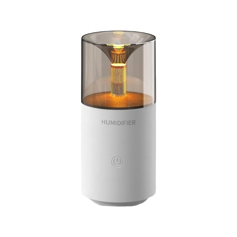 

Vintage Style Car Humidifier with Volatile Oil Diffuser & Warm Candlelight Atmosphere Lamp for Home Office Veh