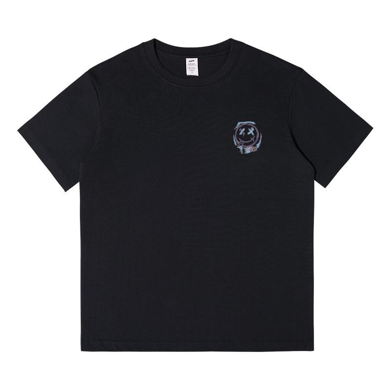Baumwolle Kurzarm Sommer Freizeit Mehrfarbig Tops Schwarz und Weiß T-Shirt Locker Dünn Innen Das Unterhemd Herren und Damen Kurzarm Tops
