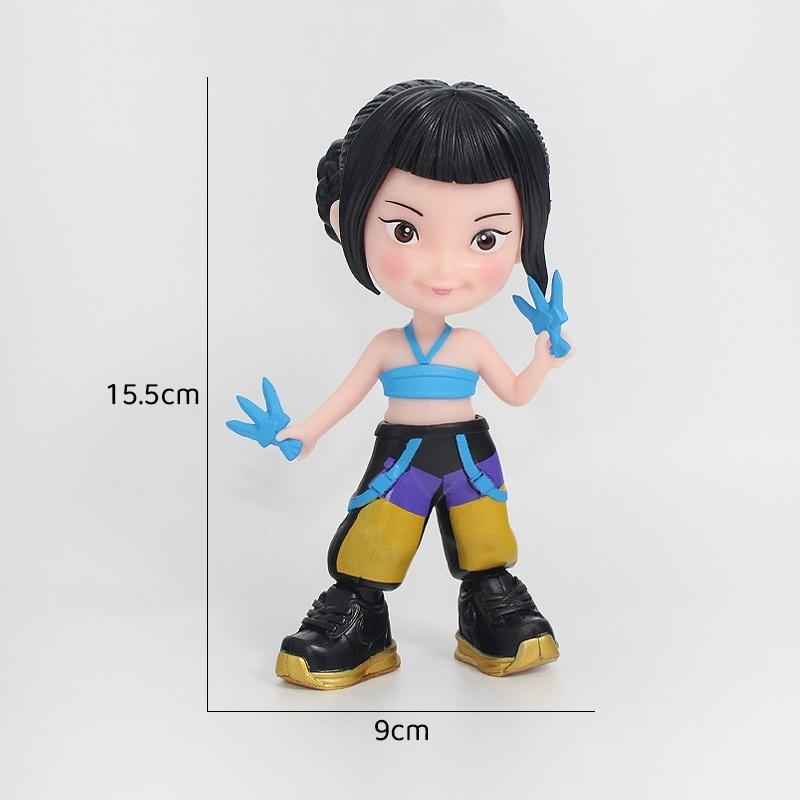 15cm Big Size Kpop Demons Hunters Anime Figures Rumi/Mira/Zoey Action Figure Desktop Decoration Model Doll Toy Fans Gifts