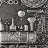 Embossed Locomotive Image Writing Notebook A5 Journal Sketchbook for Writers and Travelers