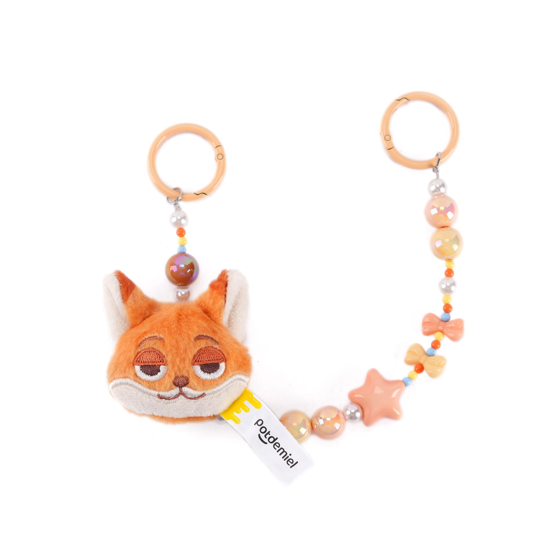 

Disney Nick Judy Stitch Plush Pendant Girls Backpack Bags Stuffed Keychains Cute Phone Car Hanging Plush Keyrings