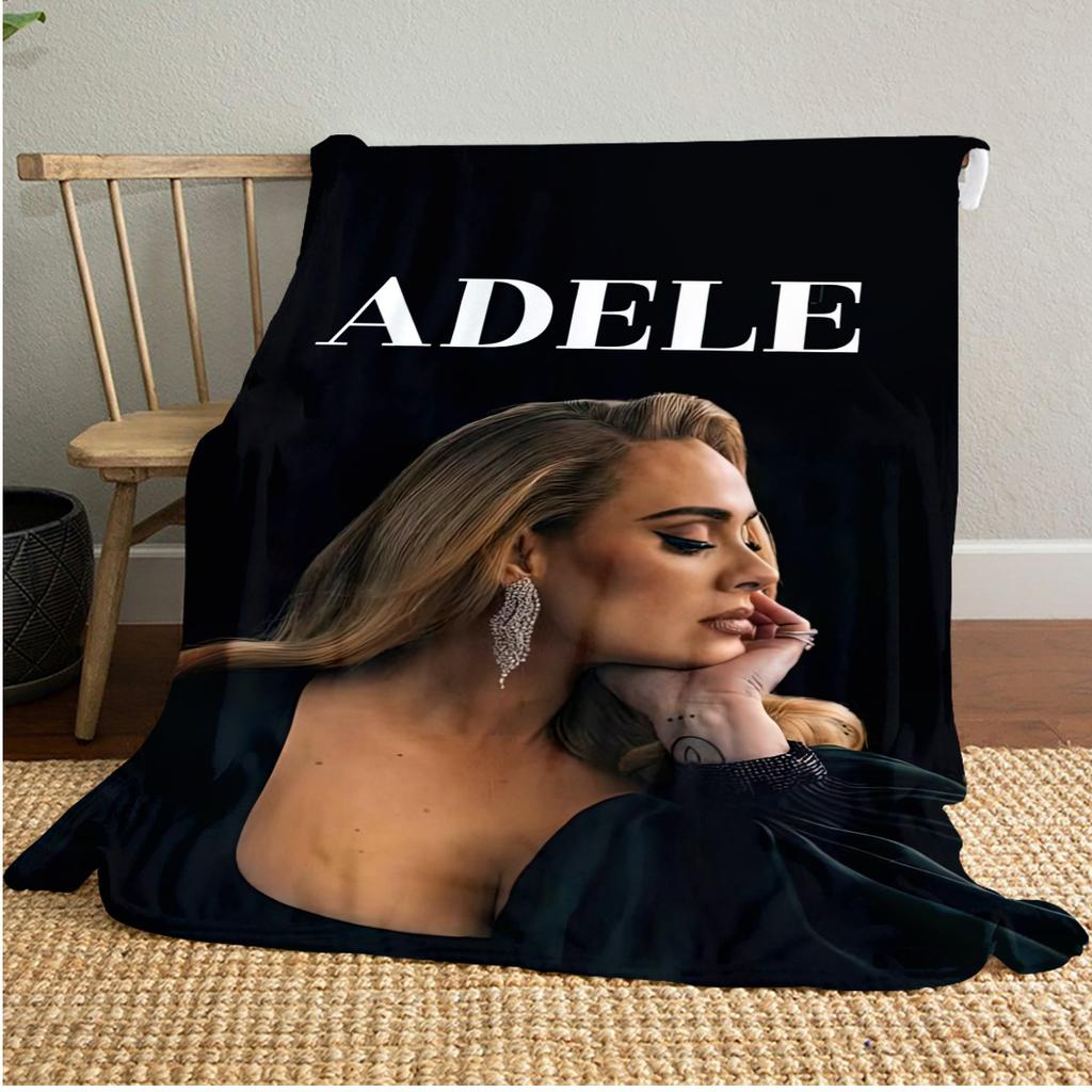 ADELE Plush Blanket Soft Comfortable All Seasons blanket Sofa Office Naps blanket Outdoor Travel throw Perfect Gift