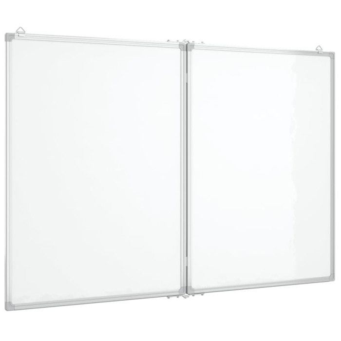 Foldable Magnetic Whiteboard 120x100x1.7 Cm Aluminum