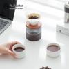 Herr Nanshan. Minimalistisches Keramik-Pour-Over-Kaffeeset