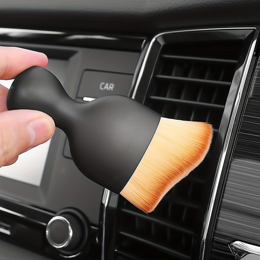 1pc Car Interior Cleaning Brush, Compact Soft Bristle Brush, Car Seat Center Console Gap Interior Dust Removal Artifact, Car Interior Air Conditioner