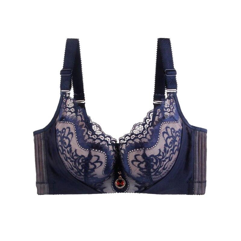 Women Bra with Padded Lace Push Up Bras for Ladies Back Soft Brassiere
