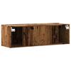TV Wall Cabinet Rustic Wood Look 100 X 30 X 30 Cm Particleboard