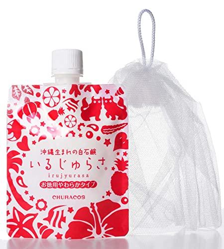 

Irujurasa (120g x 1) with Premium Foaming Net [Authentic] Facial Cleanser, Soap, Pores, Dullness, Blackheads, Dense Foam, Absorbs Mud, Dirt, Strawberr