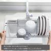 Wowfill Over-the-Sink Extendable Dish Drainer, Stainless Steel, Rust-Resistant and Scratch-Resistant (Silver, 33cm)