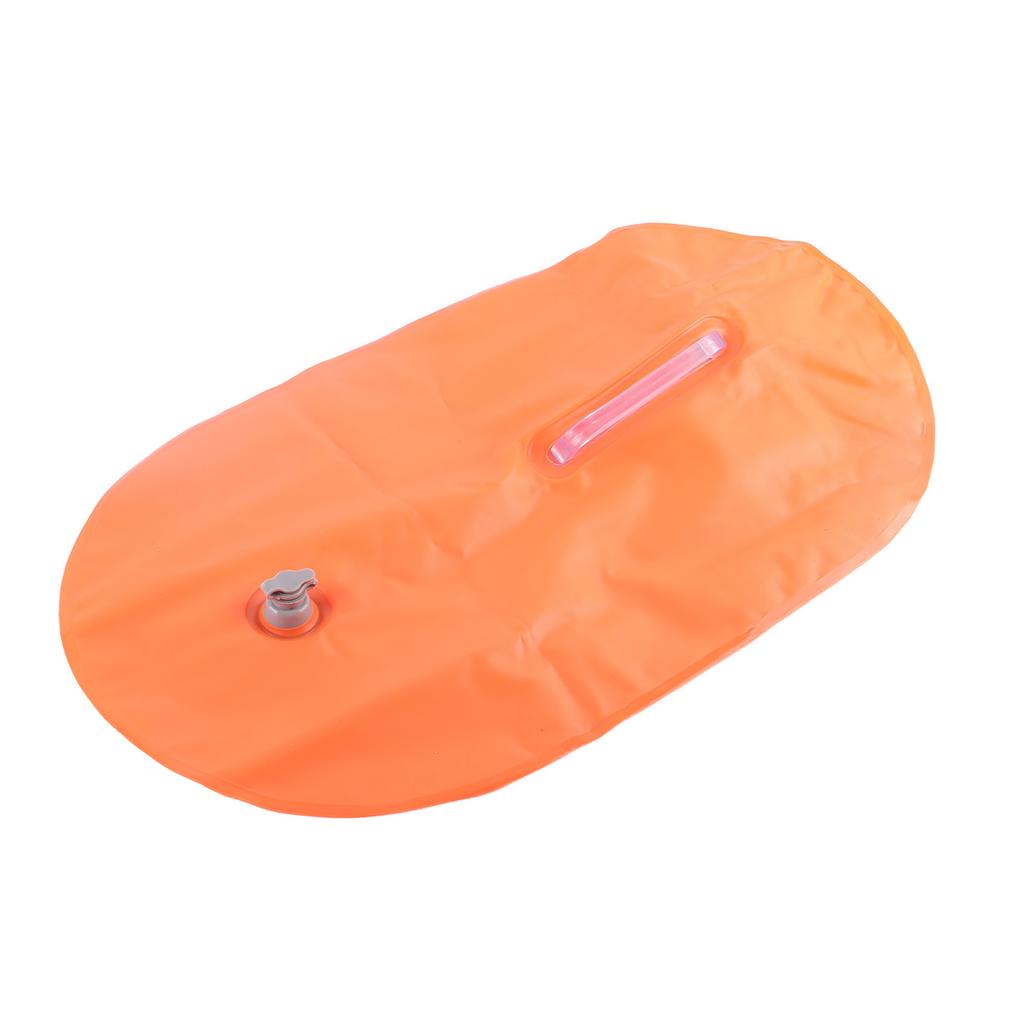 Double Bubble Swimming Buoy Thickened Inflatable Balloon Diving Lifesaving Float Bag Vital Orange