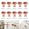 12pcs Vintage Knobs Cabinet Handles Zinc Alloy Drawer Hand Pulls Replacement Furniture Cupboard Closet Door Hardware DIY Knobs