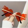 Novelty Flame Sunglasses For Shows And Daily Wear Punk Costume Accessories Masquerades Party Decoration