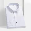 Shirt Men's Long Sleeved Middle-aged Young Business Casual Formal Wear Professional Wear Solid Color Cotton Slim Fit Shirts Men’s