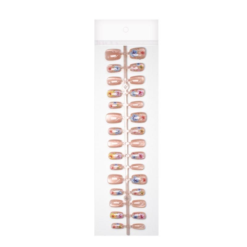 Three-Dimensional Dried Flower Cat'S Eye Nail Art, Long Japanese Dried Flower Nail Art, Full Size Wearing Nail Xiaohongshu Model
