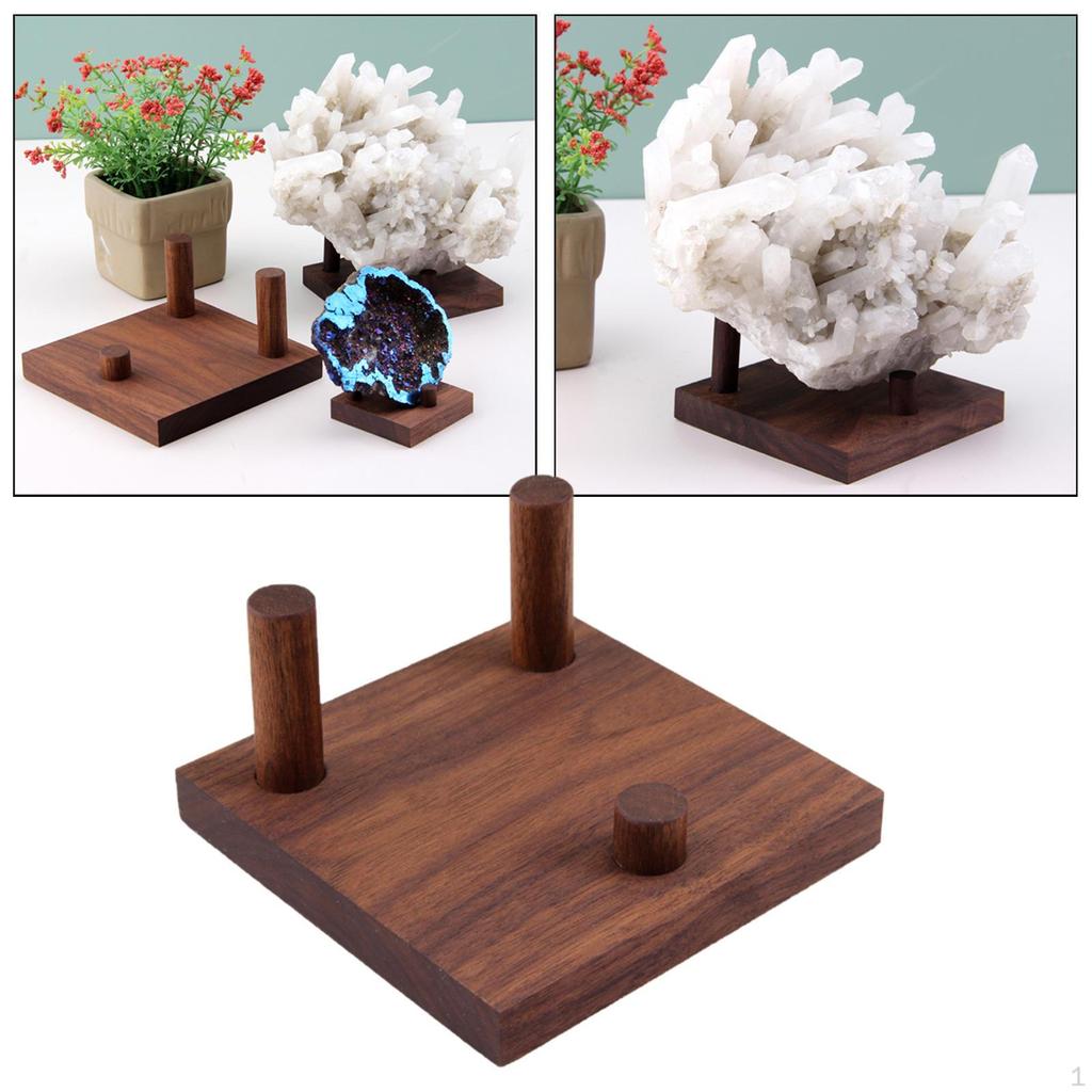 Ausstellungsständer für Schmuck und Gürtelschnallen mit Holzsockel