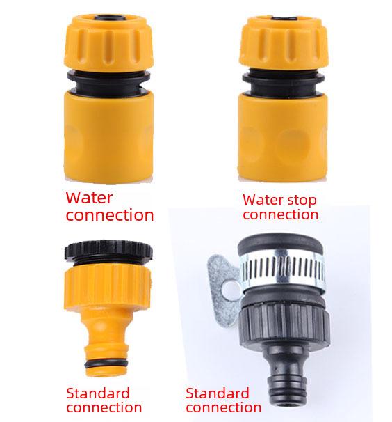 Universal Plastic Water Gun Connector Set – Quick Connect & Water Stop (4 Pieces)