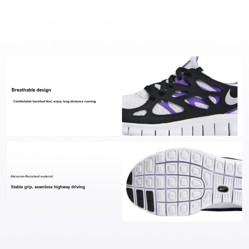Nike Free Run 2.0 Schwarz Lila Herren Sneaker Weiß Action-Grape 537732-103 43