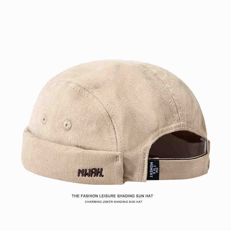 Tooling Hat Landlord Yuppie Hat Hip Hop Retro Melon Hat Men's and Women's Canvas