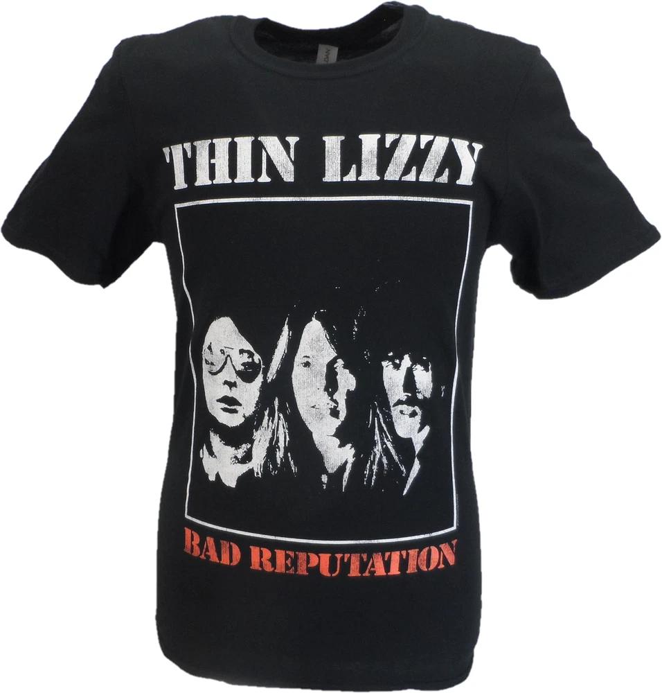Unisexs Thin Lizzy Bad Reputation Logo Officially Licensed T Shirts S