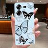 For Techno Pova 5 LH7n 5Pro LH8n Phone Case Tecno Pova 5 Pro Case Clear Luxury Fashion Butterfly Flowers Soft TPU Silicone Cover