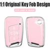 Montague Key Fob Cover for Volkswagen with Keychain, Premium TPU Key Case Compatible with VW Tiguan Atlas Taos SEL Jetta GLI Passat Arteon Remote