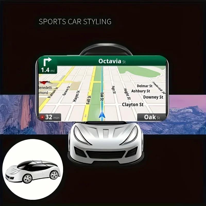 360° Rotating Car Model Phone Holder - Creative Vehicle-Shaped Stand for iPhone 15/14/13/Samsung S22 (Auto Ornament)