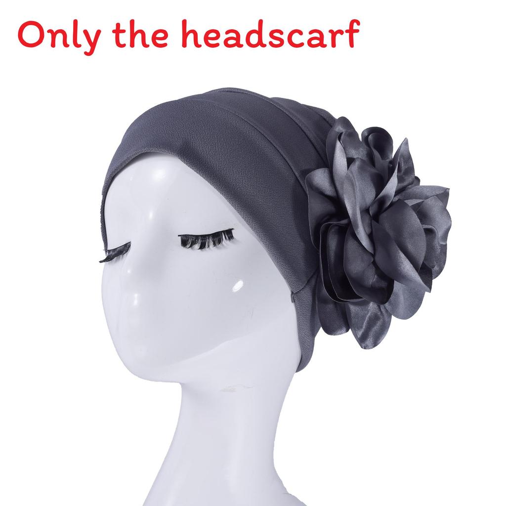 

Ethnic Womens Hat With Flower Design Polyester For Summer And Winter Wear серый