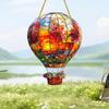 Acrylic Suncatcher Hanging Ornament Vibrant Hot Air Balloon Flat Window Decor Sign for Solar Patio Balcony