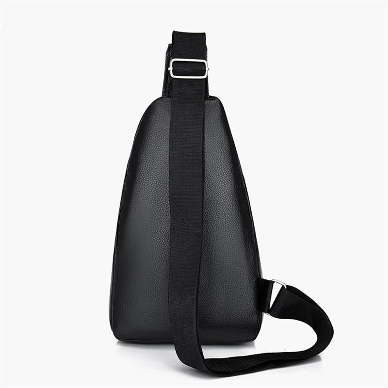 Casual Sports Crossbody Bag Purse Phone Bag Soft PU Leather Chest Bag