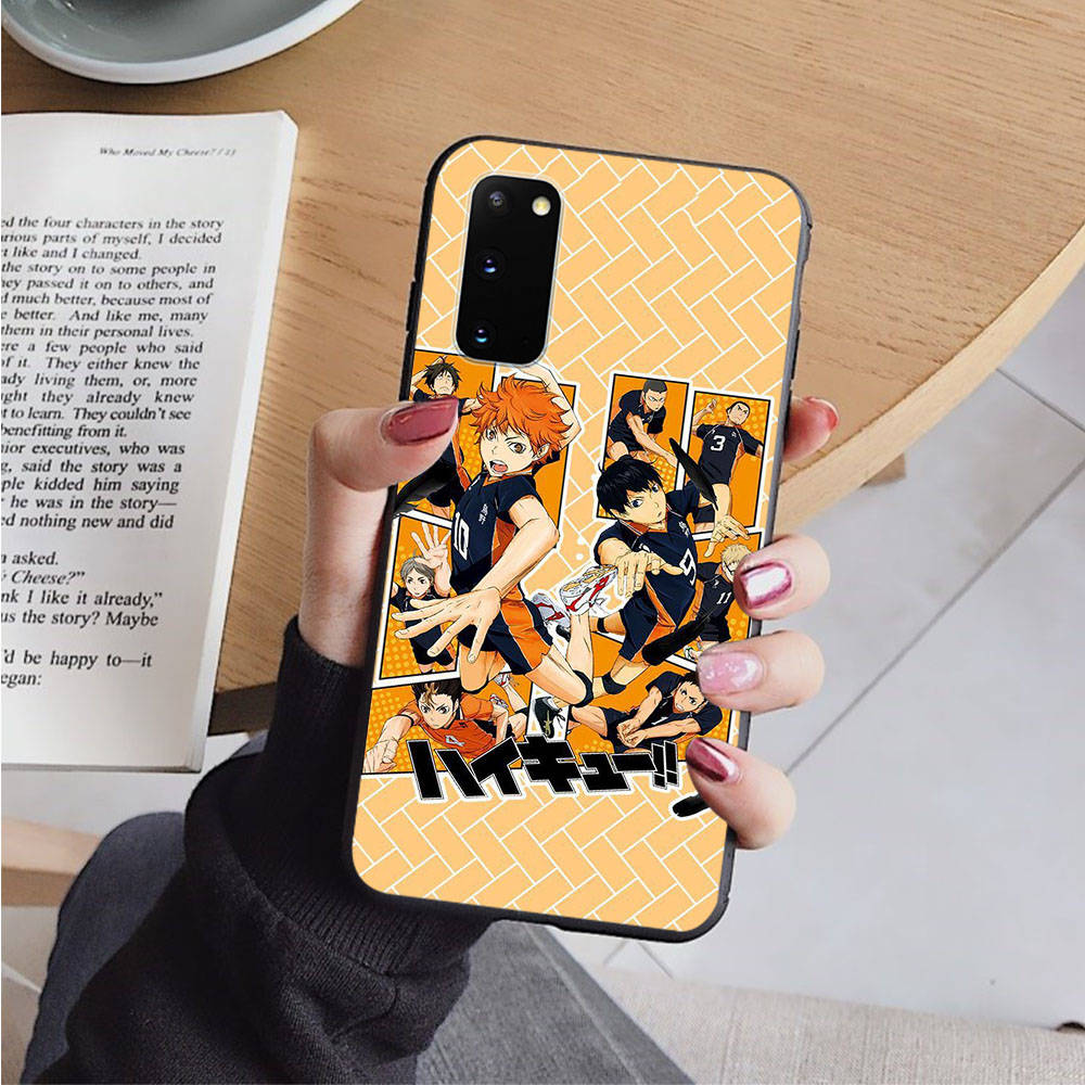 

AD72 Haikyuu Black Case for Samsung Note 20 Lite S24 Ultra S23 S22 A05 A06 A11 A71 A15 A16 A13 A24 A25 A33 A52 A53 M55 M35 Sofe Cover Samsung S23 Plus капрі