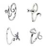 Metal Crochet Rings Alloy Crochet Tension Rings Accessory for Knitting Lovers