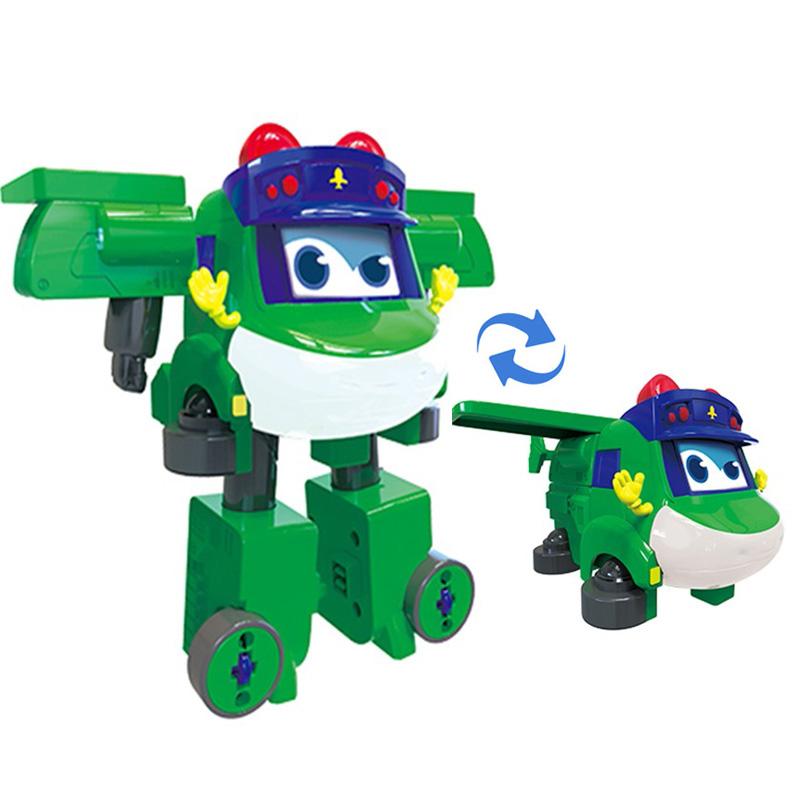 ABS Gogo Bus Transformation Vehicle 3 Changeable Face Expression Action Figures Deformation Ambulance/Police/Fireman Slide Toys