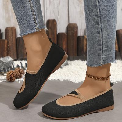Mode Frühling Herbst Damen Neue Ballerinas Hand Lässig Ballett Einfarbig Slipper Damen Bequeme Stoffschuhe Mary Jane Schuhe für Damen