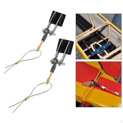 Servo Arm Push Pull Rod Set, Remote Control Aircraft Parts, Fixing RC Plane Accessories for Model